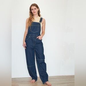 NWT Ganni Rinse Denim Overalls sz EU 38 / US 6